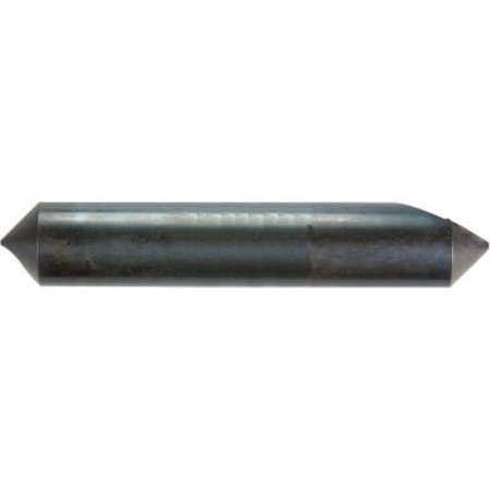 MELIN TOOL CO 1/4in Dia., 1/4in Shank, 2in OAL, 120, Single Flute Double End Countersink, Cobalt, Uncoated DHS1-1/4-120